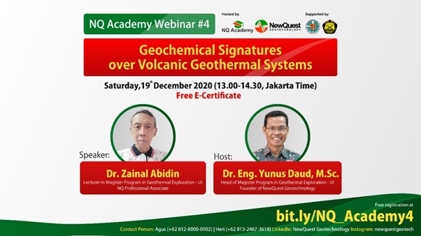 NQ Academy Webinar #4: Geochemical Signatures over Volcanic Geothermal Systems